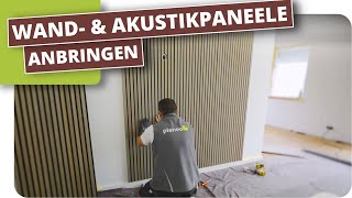 Wand und Akustikpanel anbringen [upl. by Alleinnad]