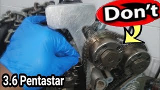 How to Replace a CAMSHAFT CAM Phaser rocker arms 36 Pentastar Timing Chain TOOLS P219A P219B [upl. by Eneleahcim]