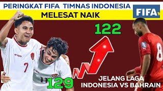 MELESAT NAIK🔥 RANKING FIFA JELANG INDONESIA VS BAHRAIN  Rangking FIFA Terbaru 2024 [upl. by Notyarb]