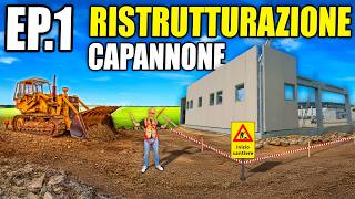 RISTRUTTURO IL MIO CAPANNONE EP1 [upl. by Rothberg]