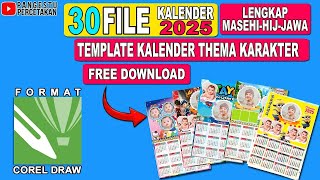 TEMPLATE KALENDER 2025  DOWNLOAD TEMPLATE KALENDER TERBARU [upl. by Melleta191]