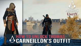 Assassins Creed Unity Guide  quotBlack Altair Outfitquot Thomas De Carneillons Outfit [upl. by Ellerrehc]