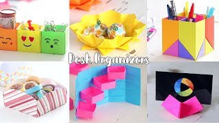 6 Creative Desk Organizer  Back to school  Ventunoart [upl. by Aneekal]