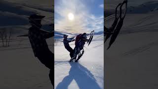 SkiDoo Snowmobile Wheelie [upl. by Prinz171]