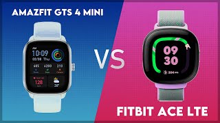 Amazfit GTS 4 Mini vs Fitbit Ace LTE Comparison [upl. by Neall]