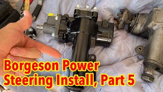 Borgeson Power Steering Install Part 5  Steering Column [upl. by Cavill359]