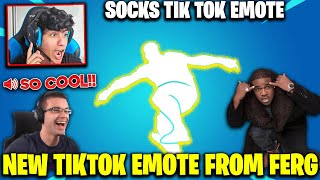 Streamers React To Socks TikTok Emote In Fortnite [upl. by Nyltiak]