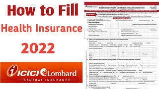 How to fill Health Care Claim form of ICICI LombardHealth InsuranceForm kaise fill kare online [upl. by Elfie]