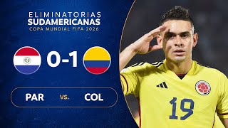 PARAGUAY vs COLOMBIA 01  RESUMEN  ELIMINATORIAS SUDAMERICANAS  FECHA 6 [upl. by Lennaj256]