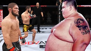 Khabib Nurmagomedovvs British fat guys They beat their opponents hard on the head with their fists [upl. by Lapointe934]