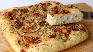 Cómo hacer FOCACCIA ITALIANA Perfecta [upl. by Jeri]