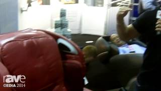 CEDIA 2014 Cozzia Introduces EC618 Robotic Massage Chair [upl. by Shepley464]