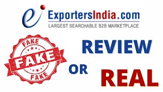 Exportersindia Review  Exportersindia Fake Or Real  Online Platform  Exportersindia Export 2021 [upl. by Dobson]