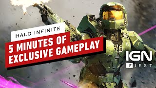 Halo Infinite Campaign Gameplay 5 Minutes of The Conservatory Mission [upl. by Namlak]