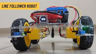 Line Follower Robot using Arduino And L293D Shield [upl. by Eciralc1]