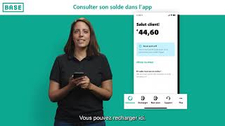 Consulter son solde dans l’app My BASE [upl. by Furr]