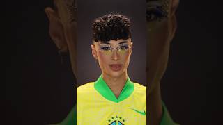 aqui é o Brasil 💚🩵💛 olimpíadas makeup maquiagem olimpiadas brasil [upl. by Alejna]