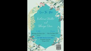 Katherine Medler Weds Bhargav Daru Wedding Ceremony [upl. by Enak]