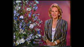 ARD 08061987 Programmansage Helga Bayertz [upl. by Avraham]