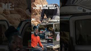 Im saving my sanity not money ¯\ツ¯ vanlife vancooking overland van [upl. by Reiners]