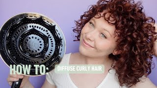 How to Diffuse Curly Hair  Hover Diffusing  Curlsmith [upl. by Quin523]