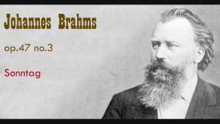 Brahms Sonntag op 47 no 3 [upl. by Asyar426]