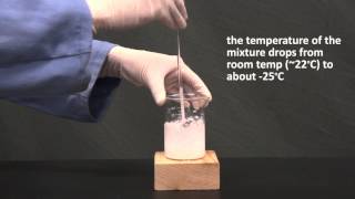 reaction of barium hydroxide and ammonium chloride [upl. by Aikmat]