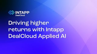 Driving higher returns with Intapp DealCloud Applied AI [upl. by Suanne412]