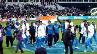 India Cricket Celebrate Champions Trophy 2013  Edgbaston [upl. by Cogen]