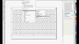 Deformación en una trama usando CorelDraw [upl. by Yllas]