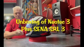 Unbox Shoei Neotec 3 TC5 Plus Sena SRL 3 [upl. by Morrell]