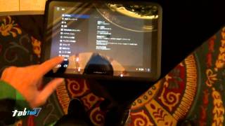 Fujitsu Arrows Tab F01D im Tauchgang  CES 2012 [upl. by Annayrb]