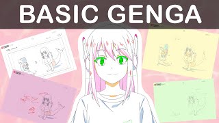 Basic GengaNigen and 2nd Key Animation [upl. by Rinna]