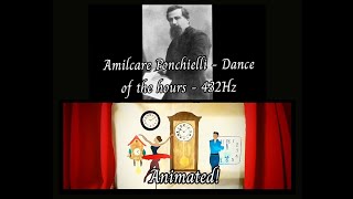 Ponchielli  Dance of the hours 432Hz  Animated [upl. by Wickham]