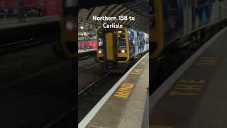 Northern 158 to Carlisle via Hexham newcastle train trainspotting [upl. by Welcher]