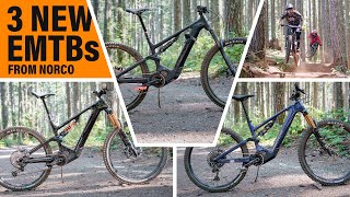 New 2022 Norco VLT eMTB Line We ride the new Norco Range VLT Sight VLT and Fluid VLT eBikes [upl. by Dlawso]