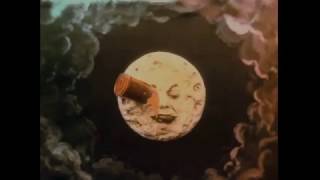 Remastered A Trip to the Moon by the magician Georges Méliès 1902  scene1 [upl. by Malkah]