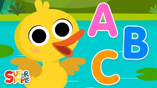 ABC Quack  Super Simple ABCs  Kids Alphabet Songs [upl. by Serle]