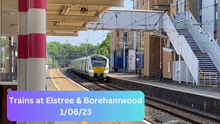 FAST TRAINS at Elstree amp Borehamwood MML 10623 [upl. by Rotceh223]