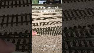 Important track ballasting tip modelrailroad train track hoscale art [upl. by Jolynn]