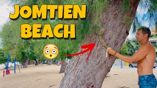 【🇹🇭 4K】Pattaya 2022 Jomtien beach walk  Thailand [upl. by Eniawd]