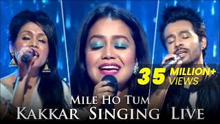 Mile Ho Tum Humko  Kakkars Singing Live  Sonu Kakkar Tony Kakkar Neha Kakkar [upl. by Cira]