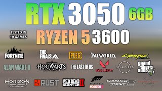 RTX 3050 6GB  Ryzen 5 3600  Test in 19 Games  RTX 3050 6GB Gaming [upl. by Ase]