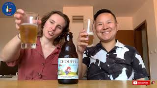 Chouffe Alcohol Free Belgian Blond Review  🇧🇪 Belgian Non Alcoholic Beer [upl. by Pantia208]