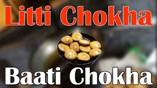 Baati Chokha  Benaras Famous Street Food  Baati Chokha Recipe  Litti Chokha [upl. by Daniele]