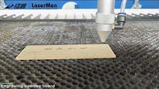 LM1390 150w CO2 laser cutting engraving machine engraving bamboo lasermen lasercuttingmachine [upl. by Boyden723]