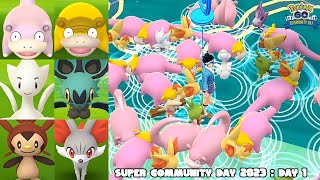 Day 1 of the Spectacular Super Community Day in Pokemon GO 2023 [upl. by Luapnaes761]