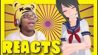 Yuri vs Ayano Yandere Simulator Evil Rap Battles of Horror by Frenzy  Animation Reaction [upl. by Antonino]