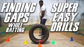 Finding Gaps while batting  Super Easy Drills  Nothing But Cricket [upl. by Epolulot]