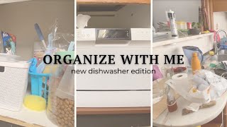 Compact Dishwasher Installation amp Under Sink Cabinet Organization  MultiDay DIY Project [upl. by Shirleen]